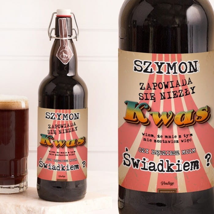 KWAS chlebowy z pytaniem do świadka Prezent w ramach prośby o świadkowanie