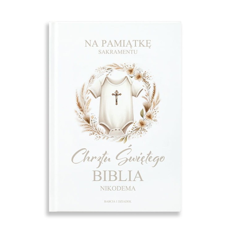Biblia w formie książeczki na Chrzest