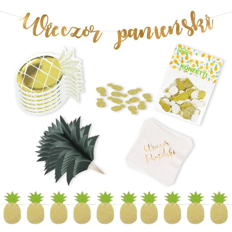 Dekoracje na wieczór panieński hawajskie dekoracje