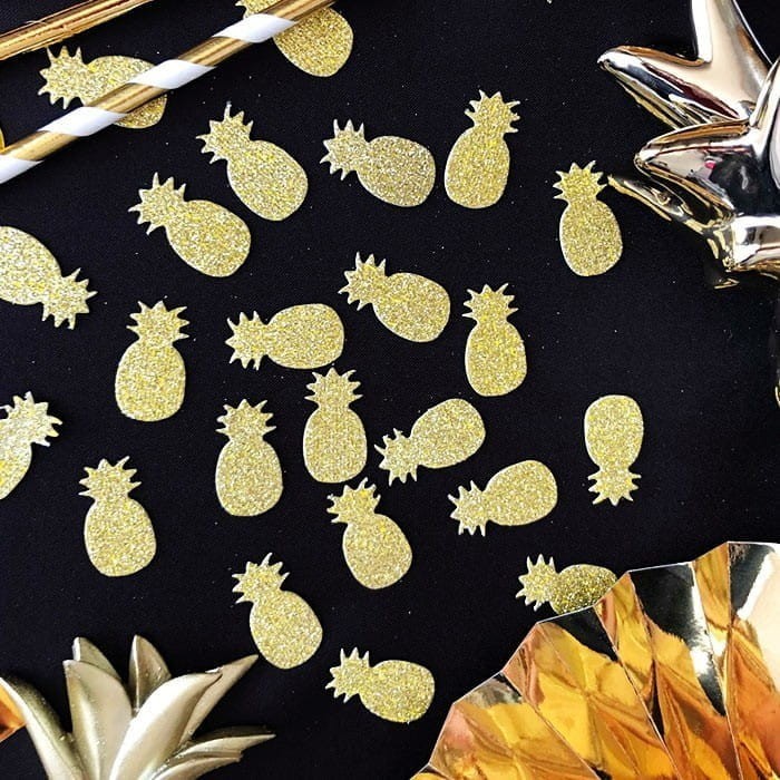 Konfetti ananasy