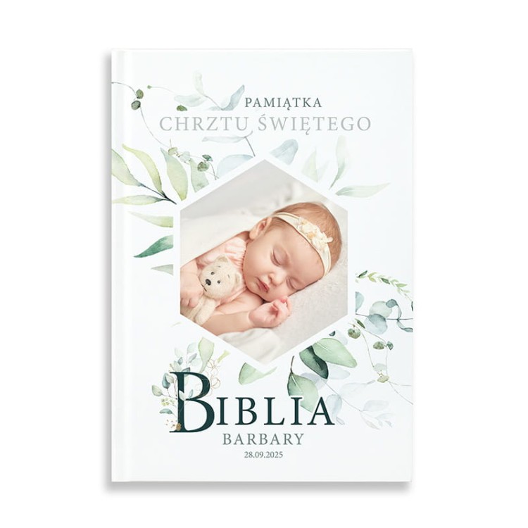 Biblia chrzcielna w eleganckiej oprawie