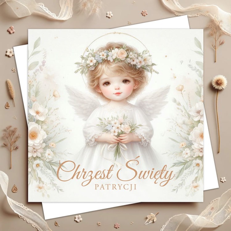 Kartka na Chrzest Święty