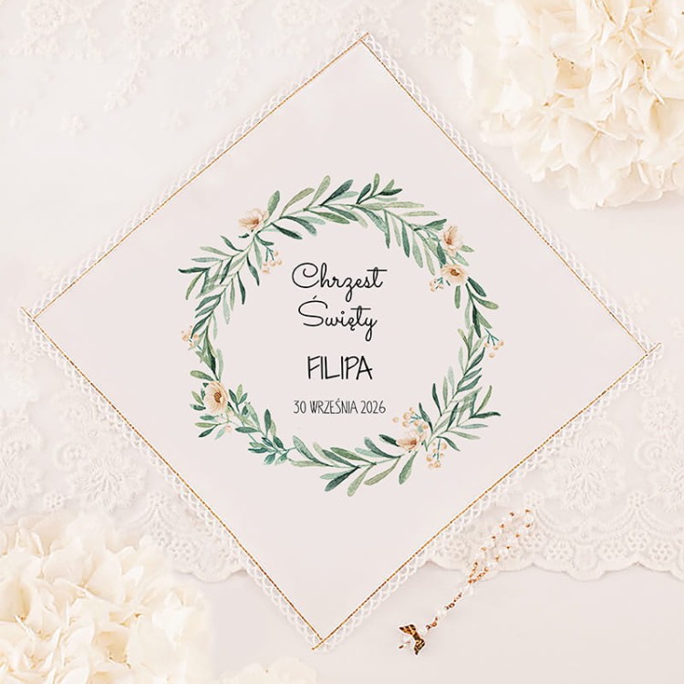 Szatka z haftem i personalizacją