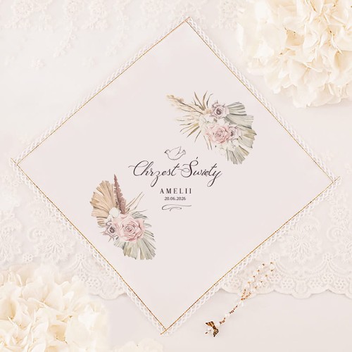 Zdobiona szatka z imieniem