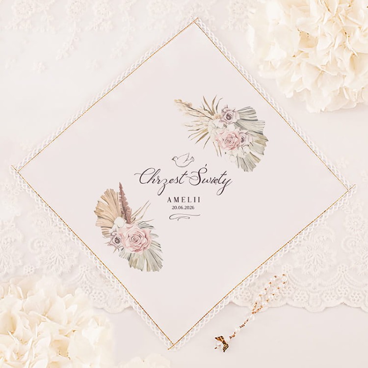 Zdobiona szatka z imieniem