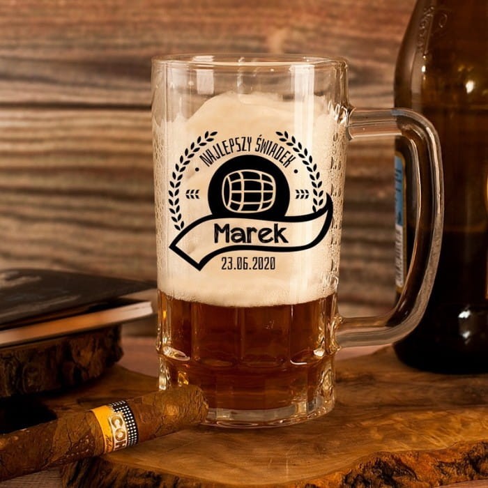 KUFEL do piwa Podziękowanie dla Świadka PERSONALIZOWANY