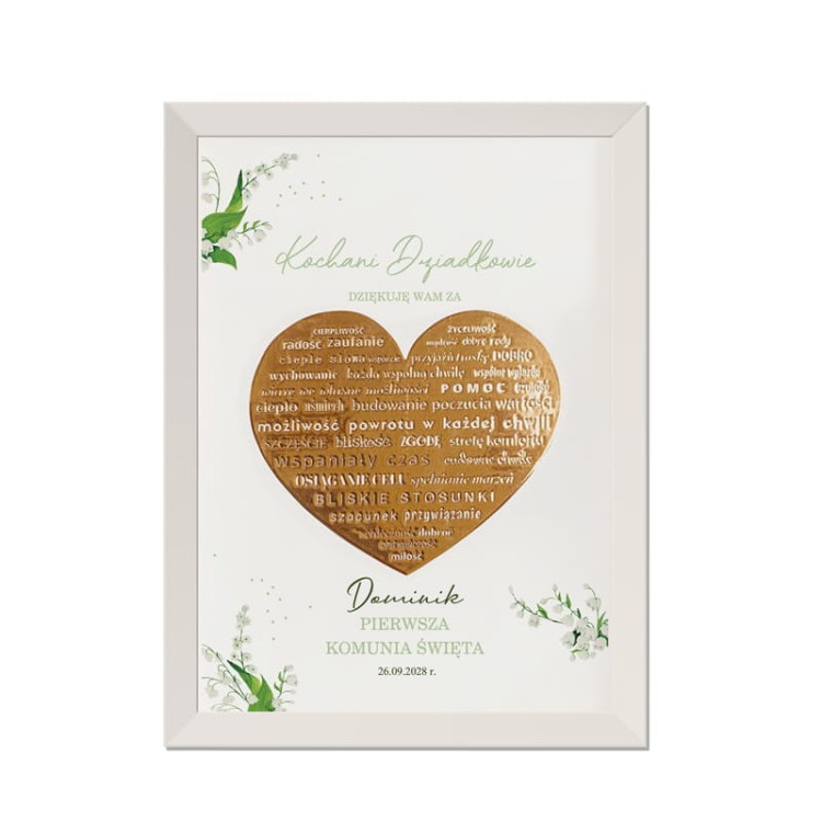 Plakat w ramce dla dziadków