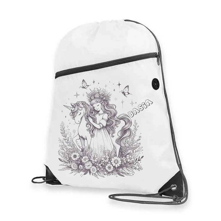 WOREK ze sznurkami do kolorowania dla dziewczynki