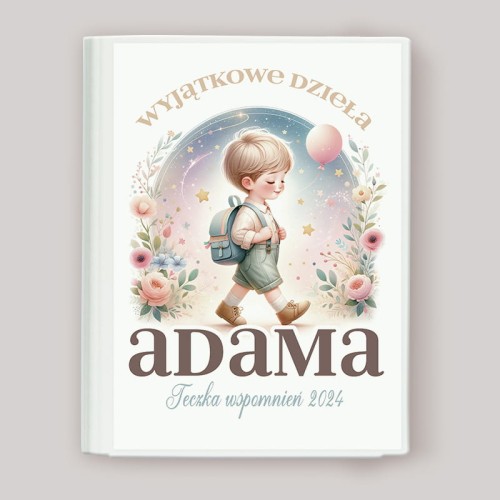 TECZKA na dziecięce rysunki z imieniem dla chłopca