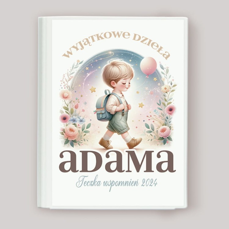 TECZKA na dziecięce rysunki z imieniem dla chłopca