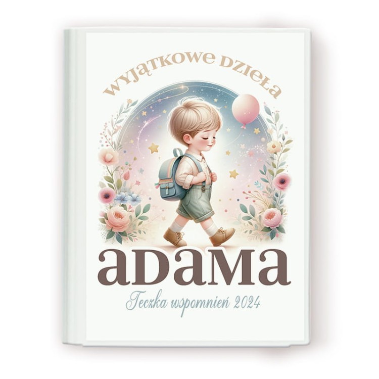 TECZKA na dziecięce rysunki z imieniem dla chłopca