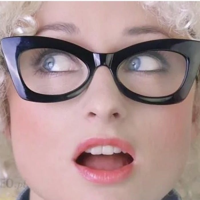 OKULARY imprezowe Retro Kociak