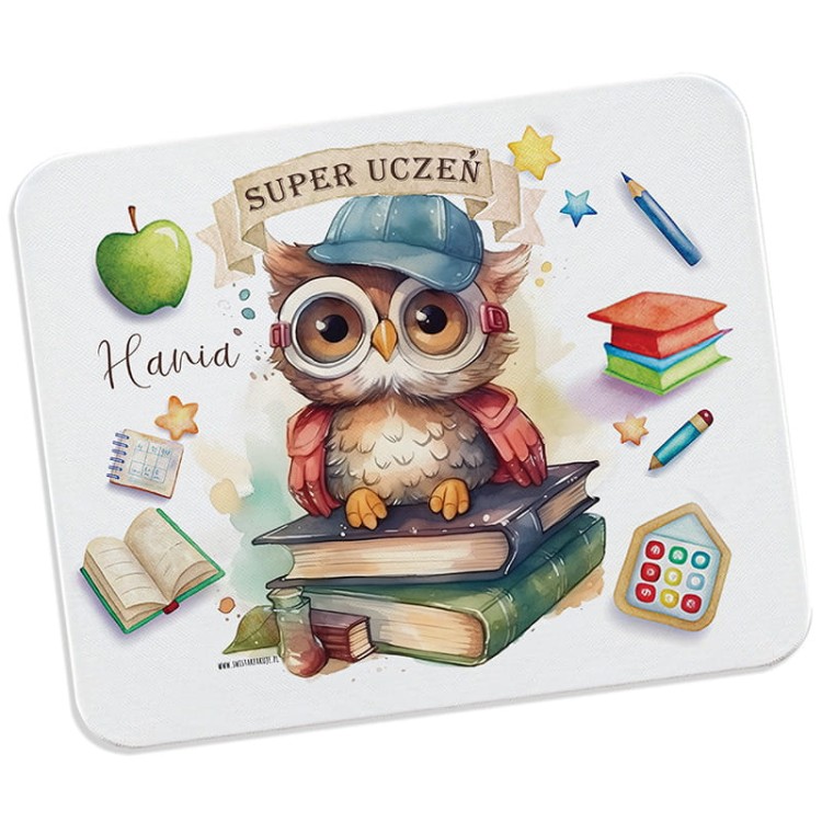 Personalizowana PODKŁADKA pod Myszkę z Motywem Sowy