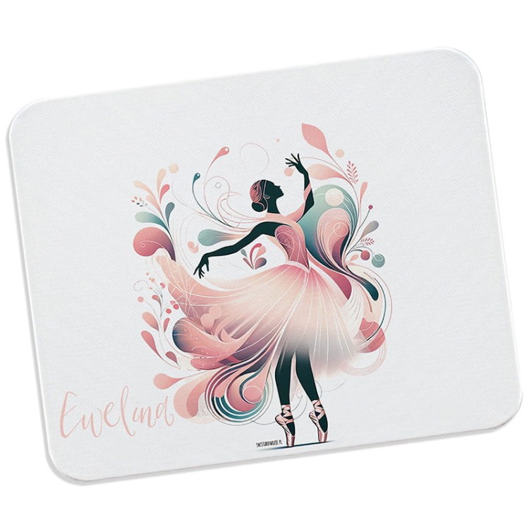 PODKŁADKA pod Myszkę z Imieniem Prezent Dla Małej Baletnicy