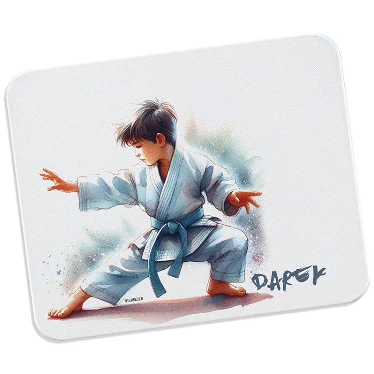 PODKŁADKA pod Myszkę Personalizowany Prezent Dla Karateki Karate