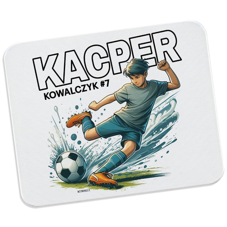 PODKŁADKA pod Myszkę z Imieniem Dla Fana Piłki Nożnej