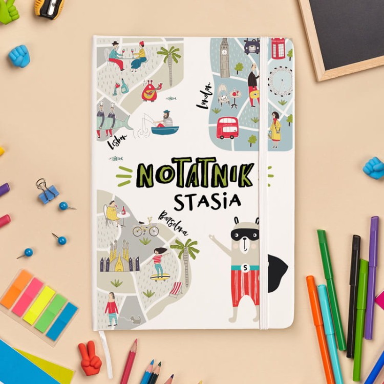 NOTATNIK z imieniem dziecka praktyczny prezent
