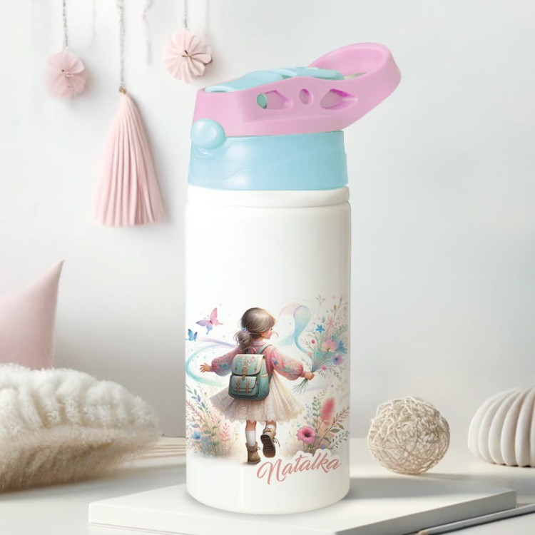 BIDON na Wodę do Przedszkola ze Słomką