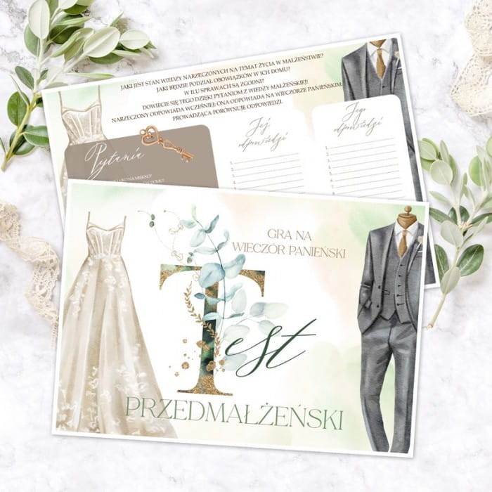 GRA na wieczór panieński Test Przedmałżeński