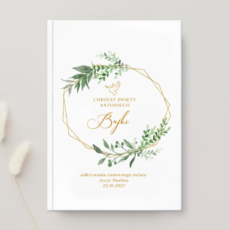 KSIĄŻKA BAJKI Personalizowany Prezent na Chrzest Święty