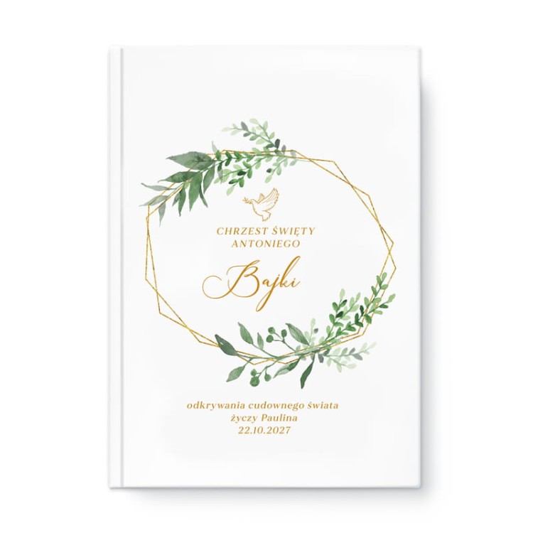 KSIĄŻKA BAJKI Personalizowany Prezent na Chrzest Święty