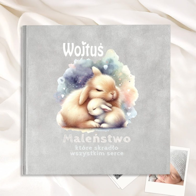 ALBUM Welurowy Na Zdjęcia Z Imieniem Dla Dziecka