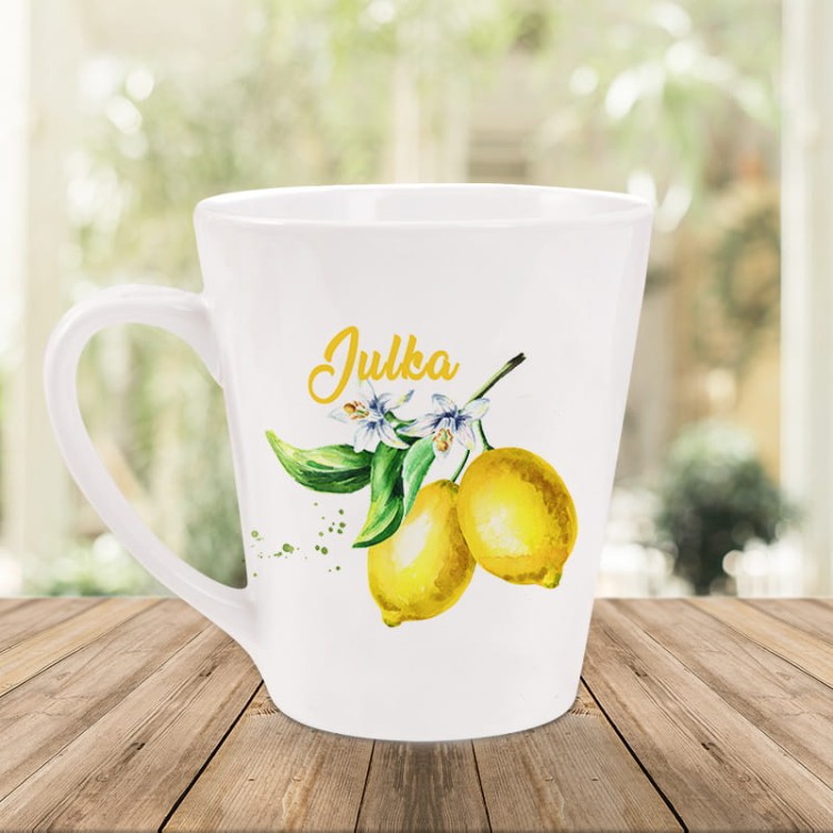 Kubek personalizowany z motywem cytryn