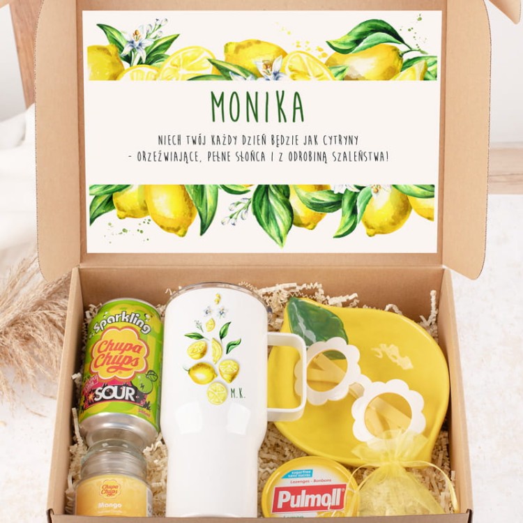 Zestaw prezentowy z motywem cytryn