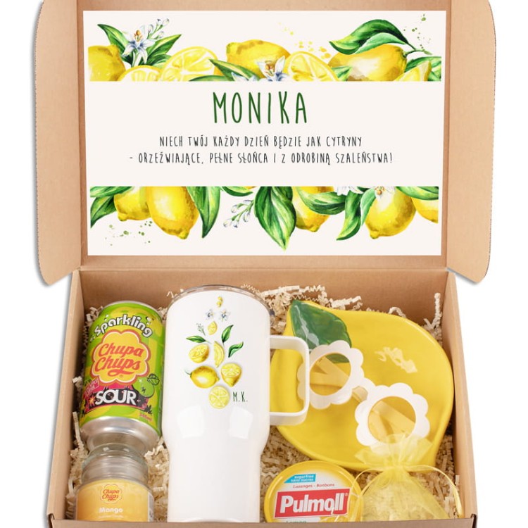 Zestaw prezentowy z motywem cytryn