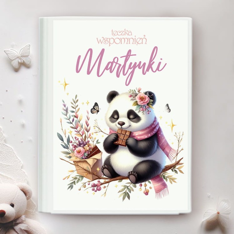 Teczka z grafiką pandy