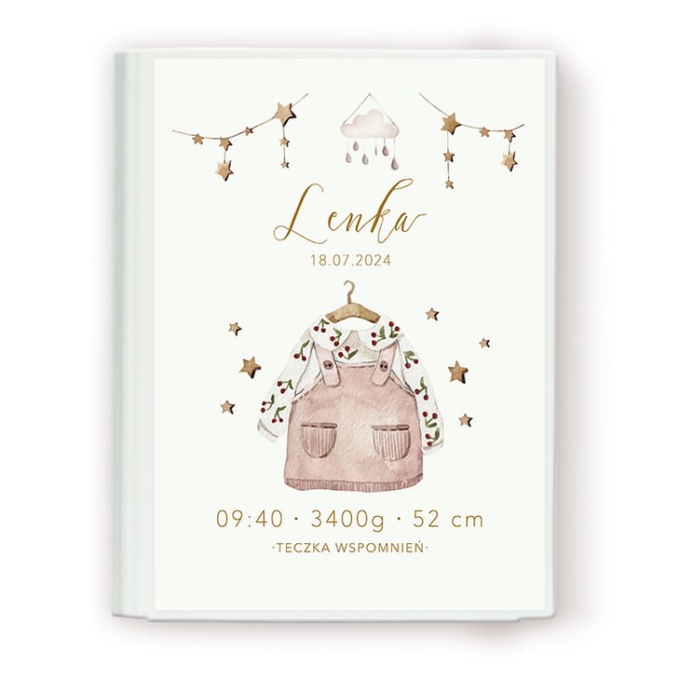 Personalizowana teczka na dokumenty dla dziewczynki