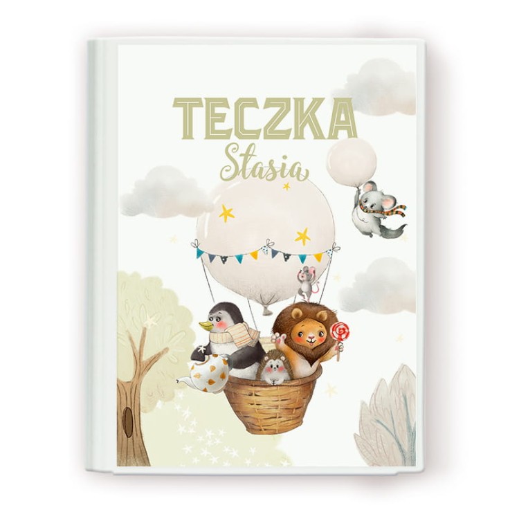 Teczka na dokumenty z grafiką w zwierzątka