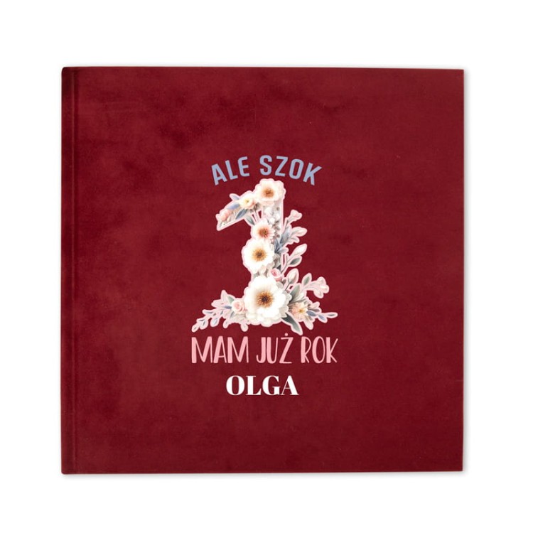 Personalizowany album na roczek dziecka