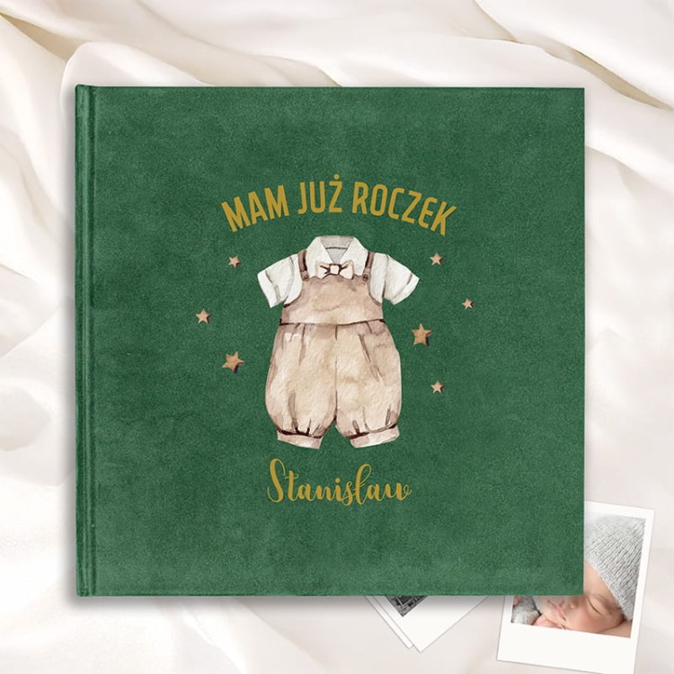 Personalizowany album na roczek dla chłopca