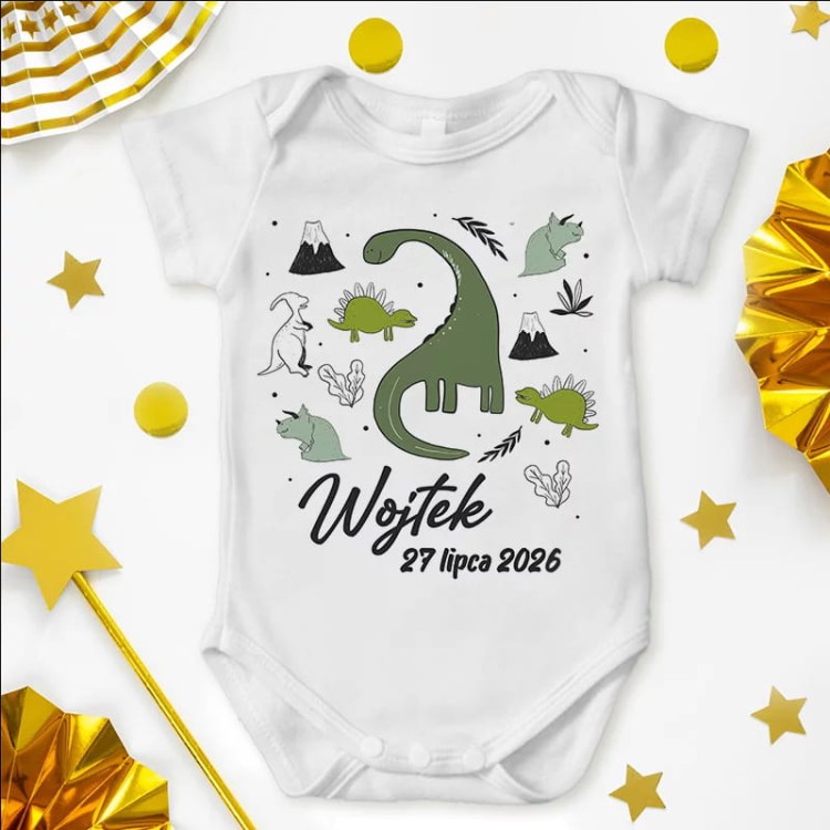 Body prezent na narodziny chłopca dinozaury