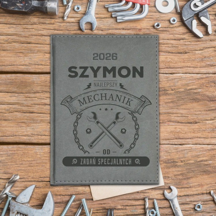 Kalendarz książkowy dla mechanika na rok 2026