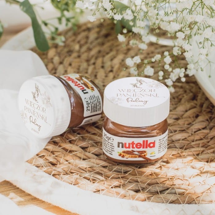NUTELLA mini w słoiczku upominek dla dziewczyn Wieczór Panieński w plenerze