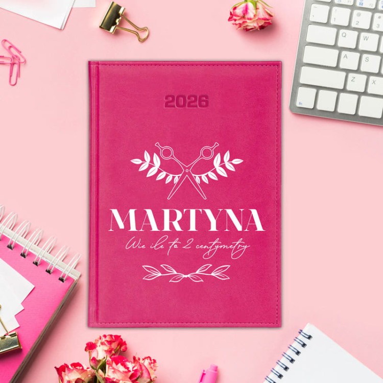 Kalendarz książkowy dla fryzjerki na rok 2026