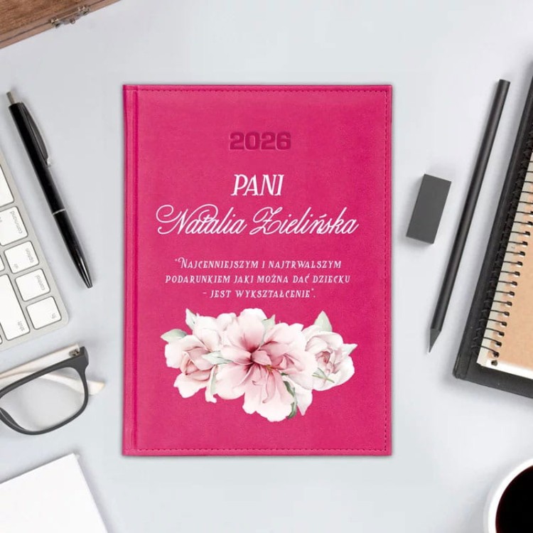 Kalendarz książkowy dla nauczycielki na rok 2026