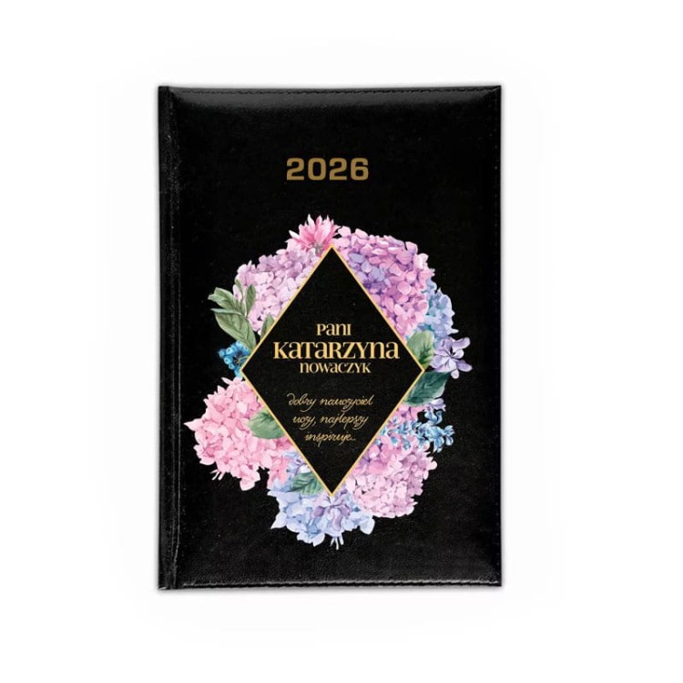 Personalizowany kalendarz książkowy dla nauczycielki na rok 2026