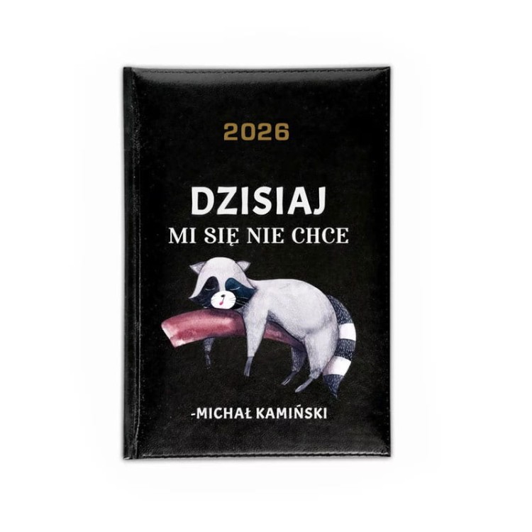 Personalizowany kalendarz książkowy z motywem szopa na rok 2026