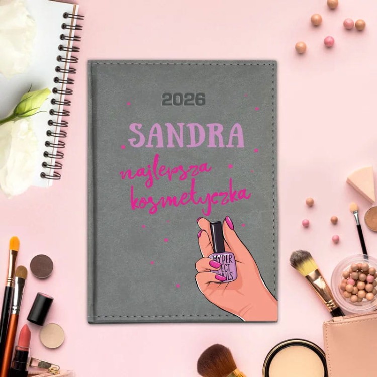 Kalendarz książkowy dla manikiurzystki na rok 2026