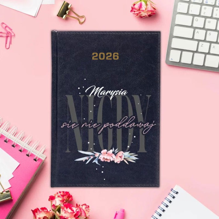 Kalendarz książkowy  na rok 2026 z personalizacją