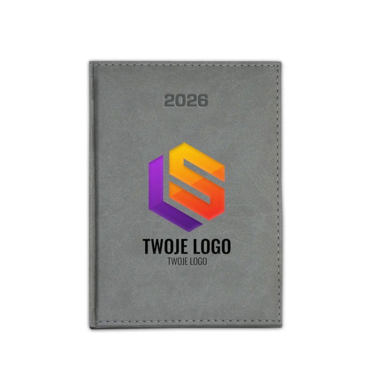 Personalizowany kalendarz książkowy z logo firmy na rok 2026