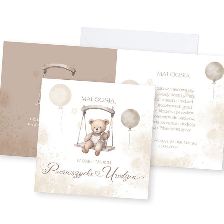 Kartka na urodziny dziecka z personalizacją i uroczą grafiką