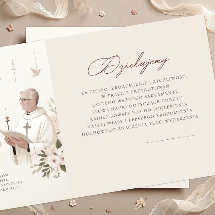 Życzenia dla księdza podziękowanie za udzielenie chrztu