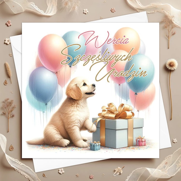 Kartka okolicznościowa dla nastolatki na urodziny