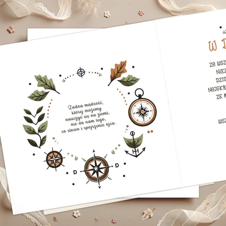 Personalizowana kartka na dzień Taty z życzeniami