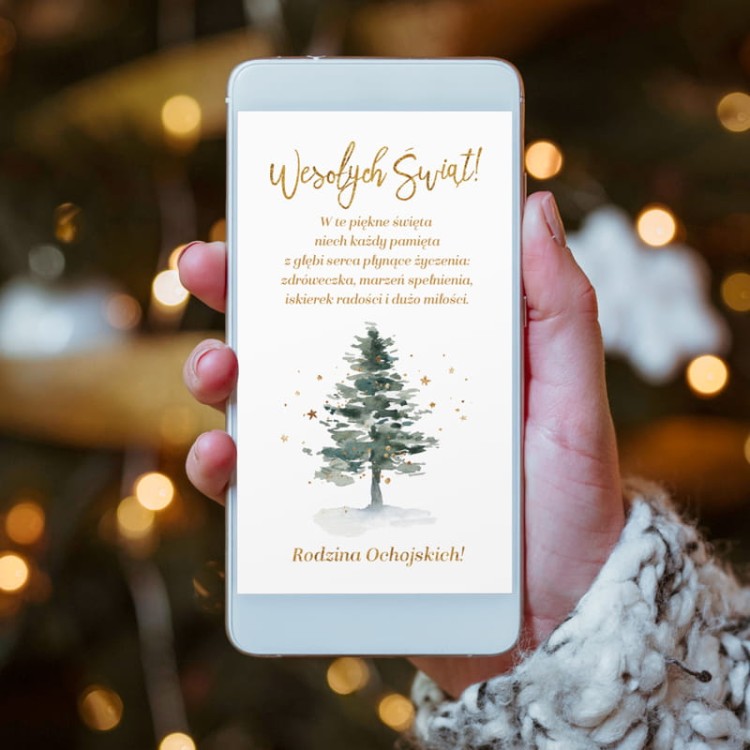 Personalizowana E-kartka z życzeniami na święta bożego narodzenia