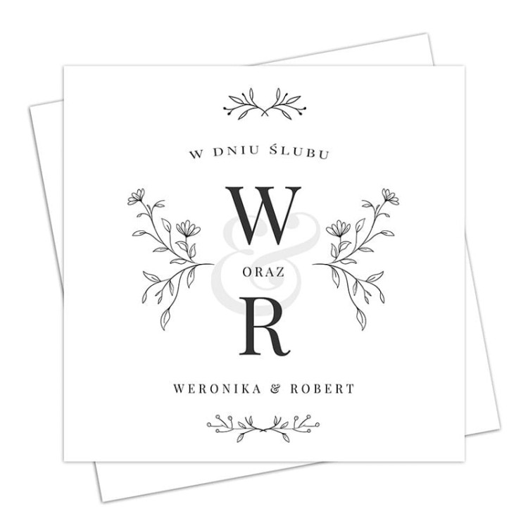 Kartka z życzeniami z personalizacją na ślub